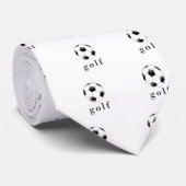 Golf Voetbal Funny Sport T-Shirt Stropdas (Opgerold)