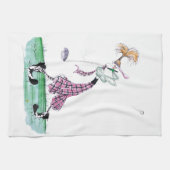 Golf, volle zwoerd, tonifernandes theedoek (Horizontaal)