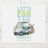 Golf Volwassen Verjaardag Gepersonaliseerd Bier Etiket (Enkel label)