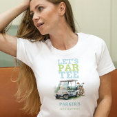 Golf Volwassen Verjaardag Gepersonaliseerd T-shirt