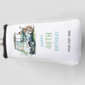 Golf Volwassen Verjaardagscadeau Gepersonaliseerd Golfheadcover (Voorkant)