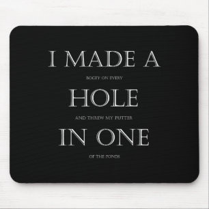 Golf voor golfer Funny Golfen Muismat