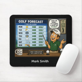 Golf Voorspelling Grappige Golf Uitdrukking Muisma Muismat