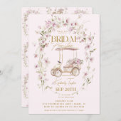 Golf Vrijgezellenfeest Bruids Par-t-shirt Kaart (Voorkant / Achterkant)