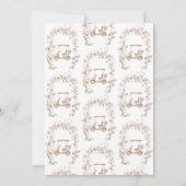 Golf Vrijgezellenfeest Bruids Par-t-shirt Uitnodig Kaart (Achterkant)