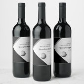 Golf vrijgezellenfeest Golfen Golfer Minimalistisc Wijn Etiket (Flessen)