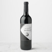 Golf vrijgezellenfeest Golfen Golfer Minimalistisc Wijn Etiket (Voorkant)