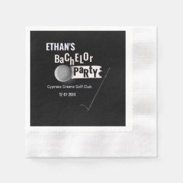 Golf vrijgezellenfeest - Golfers Party speels grap Servet