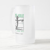 Golf vrijgezellenfeest grappig laatste gat dat hij matglas bierpul (Voorkant links)