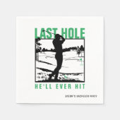Golf vrijgezellenfeest grappig laatste gat dat hij servet (Voorkant)