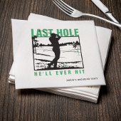 Golf vrijgezellenfeest grappig laatste gat dat hij servet