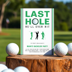 Golf vrijgezellenfeest laatste hole die hij ooit z kaart