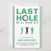 Golf vrijgezellenfeest laatste hole die hij ooit z kaart (Voorkant)