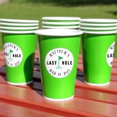 Golf vrijgezellenfeest Laatste Hole Ronde Sticker