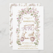 Golf Vrijgezellenfeest laatste swing Kaart (Voorkant / Achterkant)