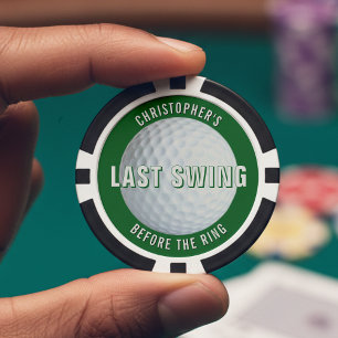 Golf vrijgezellenfeest laatste swing voor de ring poker chips