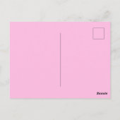 Golf Vrijgezellenfeest met golfbal en roze rozen Briefkaart (Achterkant)