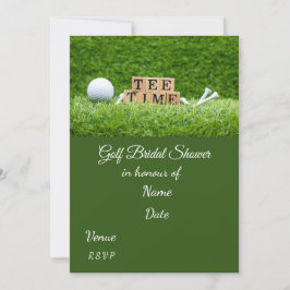 Golf Vrijgezellenfeest met golfbal Save the Date Kaart