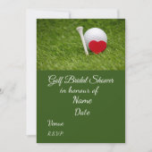 Golf Vrijgezellenfeest met golfbal Save the Date Kaart (Voorkant)