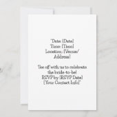 Golf Vrijgezellenfeest met golfbal Save the Date Kaart (Achterkant)