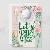 Golf Vrijgezellenfeest met golfbal voor Bride Golf Kaart (Voorkant)