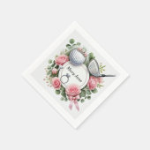 Golf Vrijgezellenfeest thema met golfbal Servet (Hoek)