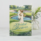 GOLF VRIJGEZELLENFEEST voor Cat Lover golfer Kaart (Staand voorkant)