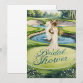 GOLF VRIJGEZELLENFEEST voor Cat Lover golfer Kaart (Voorkant / Achterkant)