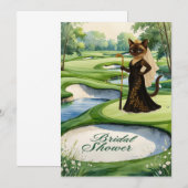 GOLF VRIJGEZELLENFEEST voor Cat Lover golfer Kaart (Voorkant / Achterkant)