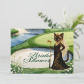 GOLF VRIJGEZELLENFEEST voor Cat Lover golfer Kaart (Staand voorkant)