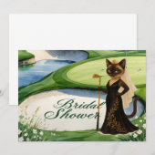 GOLF VRIJGEZELLENFEEST voor Cat Lover golfer Kaart (Voorkant / Achterkant)