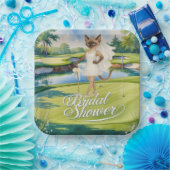 GOLF VRIJGEZELLENFEEST voor Cat Lover golfer Papieren Bordje (Feest)