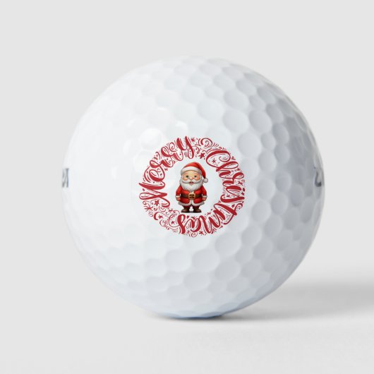 Golf Vrolijk kerstcadeau voor golfer Golfballen (Voorkant)