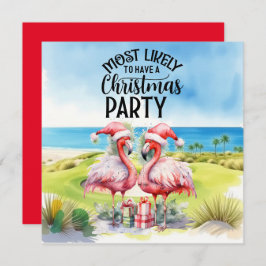 Golf Vrolijk Kerstfeest met Santa Flamingo