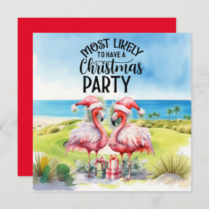 Golf Vrolijk Kerstfeest met Santa Flamingo