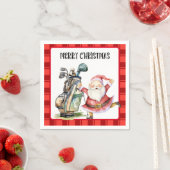 Golf Vrolijk Kerstfeest met Sinterklaas en golftas Servet (Insitu)