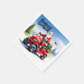 Golf Vrolijk Kerstfeest met Sinterklaas en rode ka Servet (Hoek)