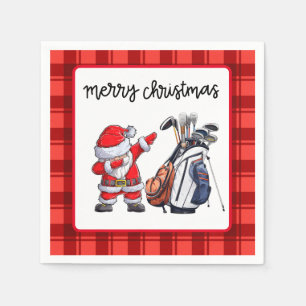 Golf Vrolijk Kerstfeest met Sinterklaas Servet