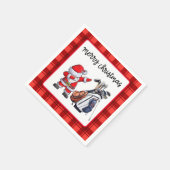 Golf Vrolijk Kerstfeest met Sinterklaas  Servet (Hoek)