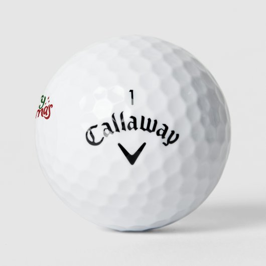Golf Vrolijk Kerstfeest met Sinterklaas voor golfe Golfballen (Logo)