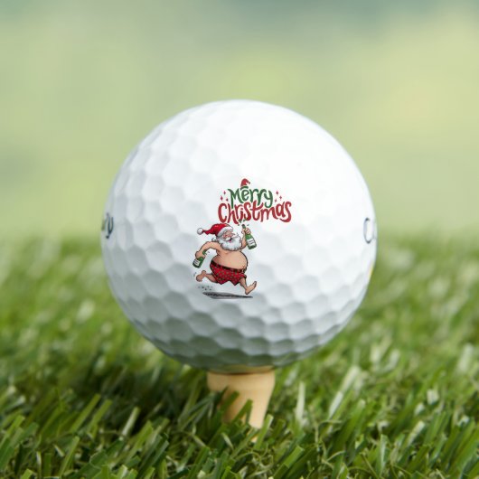 Golf Vrolijk Kerstfeest met Sinterklaas voor golfe Golfballen (Insitu Shirt)