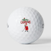 Golf Vrolijk Kerstfeest met Sinterklaas voor golfe Golfballen (Voorkant)