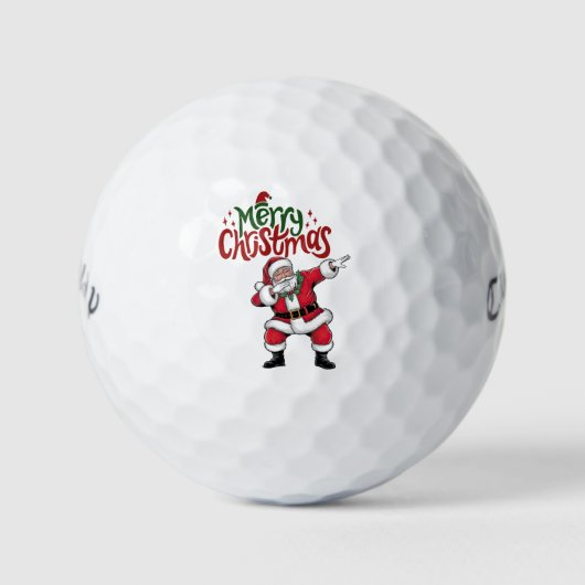 Golf Vrolijk Kerstfeest met Sinterklaas voor golfe Golfballen (Voorkant)