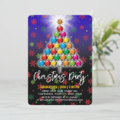 Golf Vrolijk Kerstmis-Holiday Design Kaart (Staand voorkant)