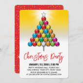 Golf Vrolijk Kerstmis-Holiday Design Kaart (Voorkant / Achterkant)