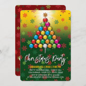 Golf Vrolijk Kerstmis-Holiday Design Kaart (Voorkant / Achterkant)