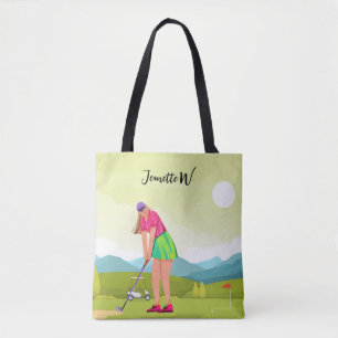 Golf Vrouwen golfer stijlvol weekend Canvas tas