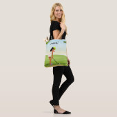 Golf Vrouwen golfer stijlvol weekend Canvas tas (Op model)