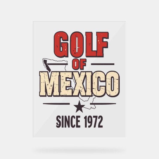 Golf Vrouwen Sociale Club Bloemen Acryl Bord (Voorkant)