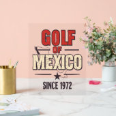 Golf Vrouwen Sociale Club Bloemen Acryl Bord (Huwelijk)